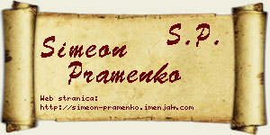 Simeon Pramenko vizit kartica